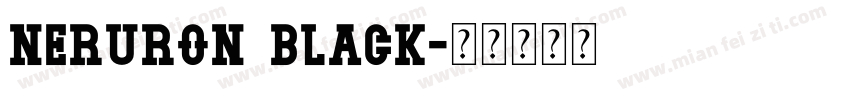 Neruron Black字体转换